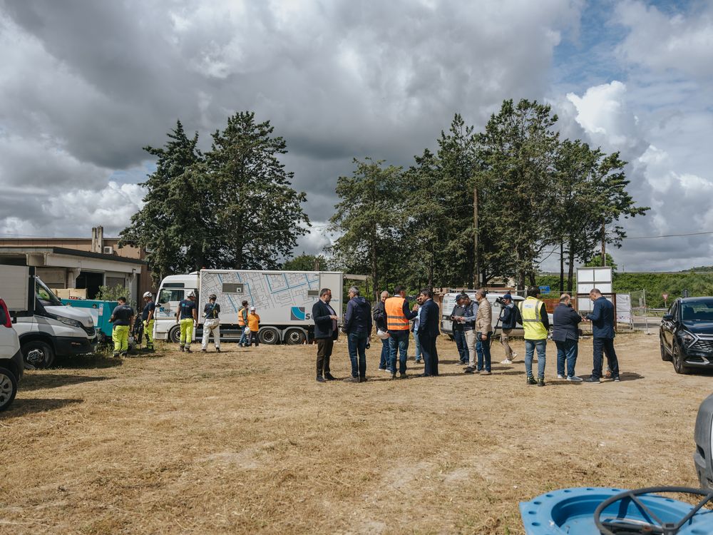 Briefing di cantiere della squadra SAPI